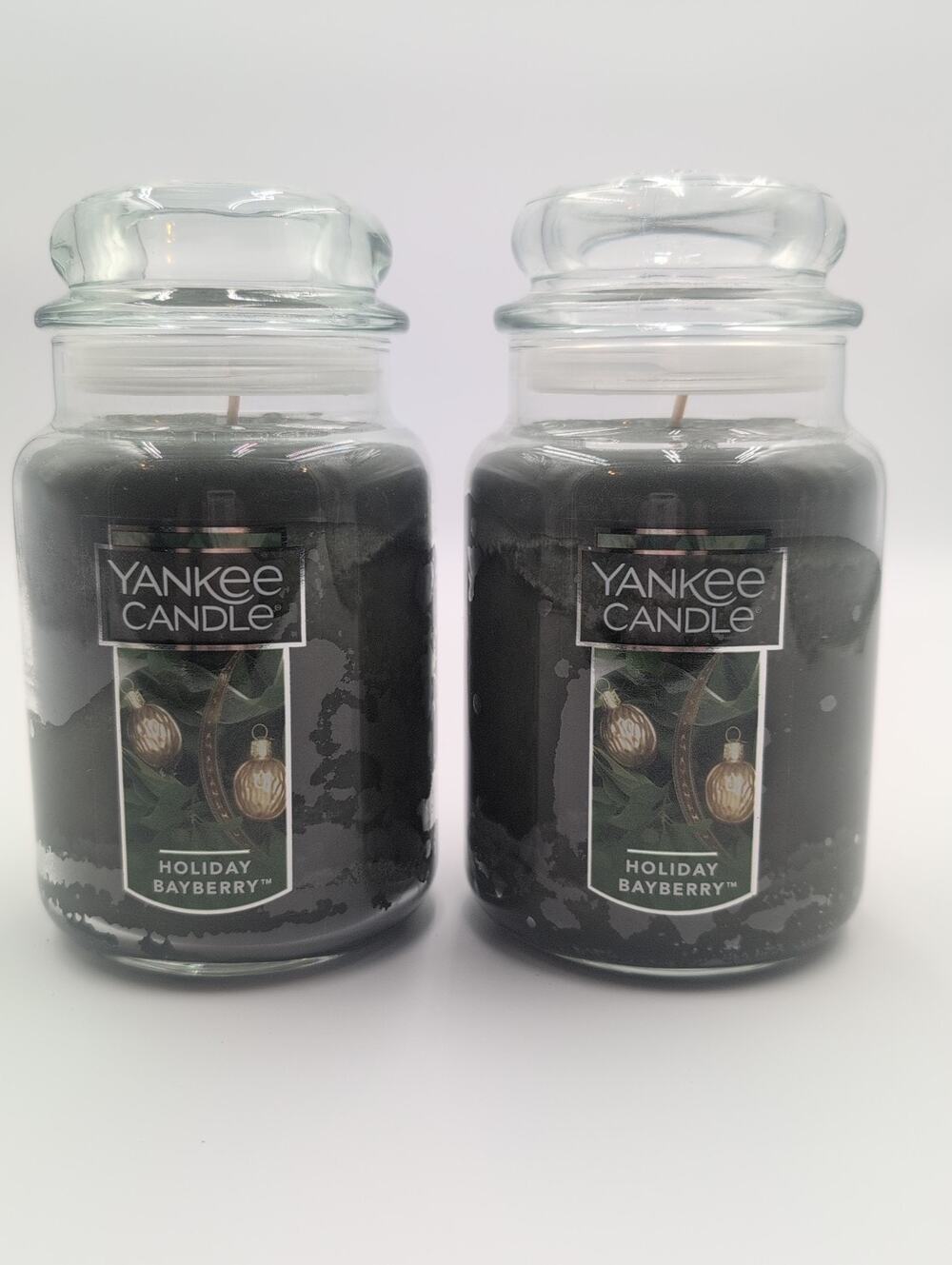 Lot Of 2 Yankee Candle Holiday Bayberry Large Jar 22oz Single Wick Unburned NEW